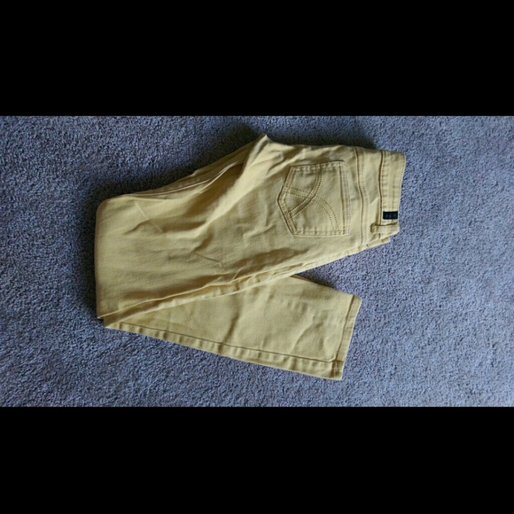 Yellow pants denim size 7