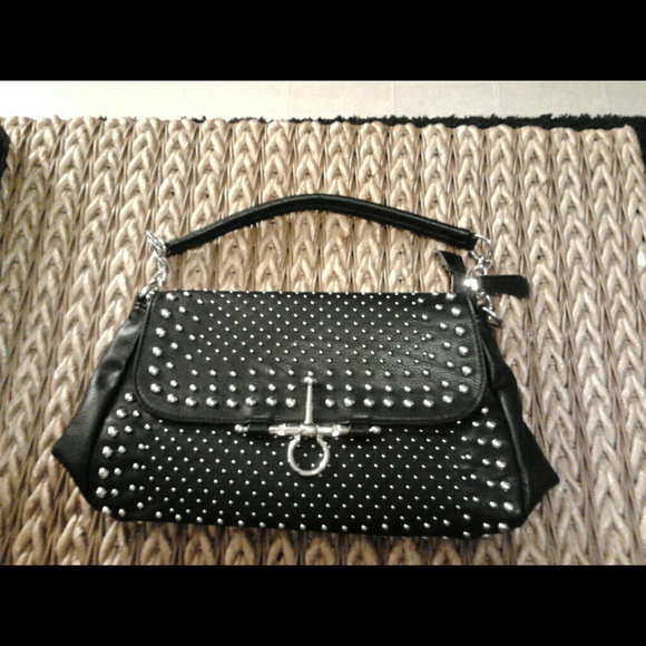 Black Handbag with silver studs