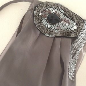 H&M embellished shoulder dress