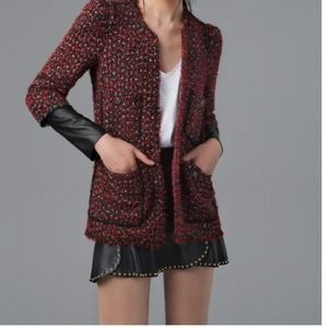 Zara leather stud skirt