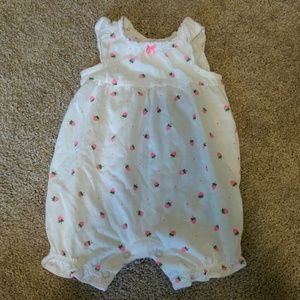 Carter's 3 months strawberry onesis