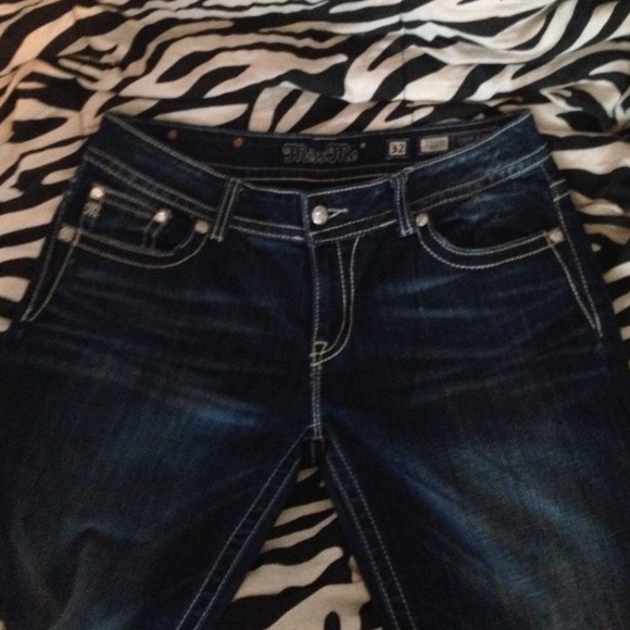 Boot cut blue denim jeans - Picture 2 of 4