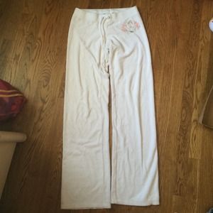 White Juicy Couture Terry pants