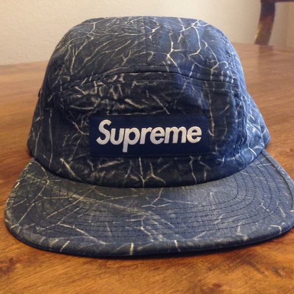 Supreme acid wash camp cap