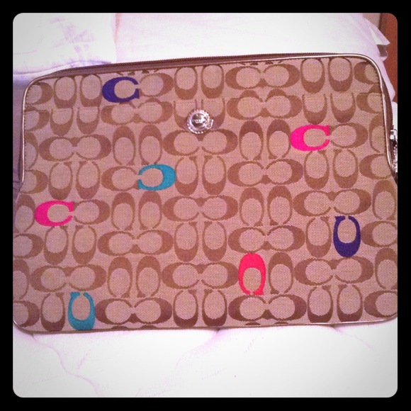 Up to 14" laptop sleeve! NWT authentic coach