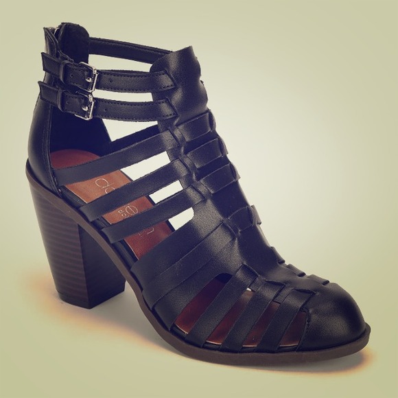 Dolce Vita black cage heels