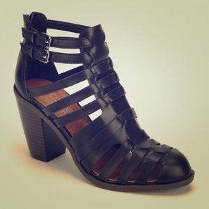 Dolce Vita black cage heels