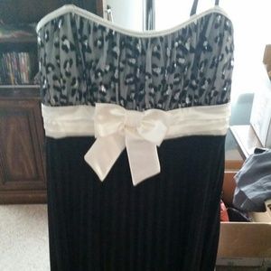 Cheetah and black dress