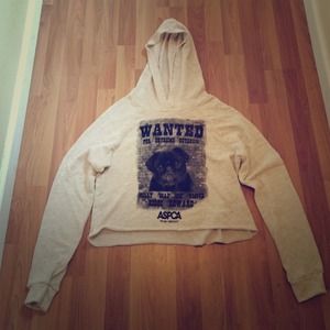F21 cut off ASPCA hoodie