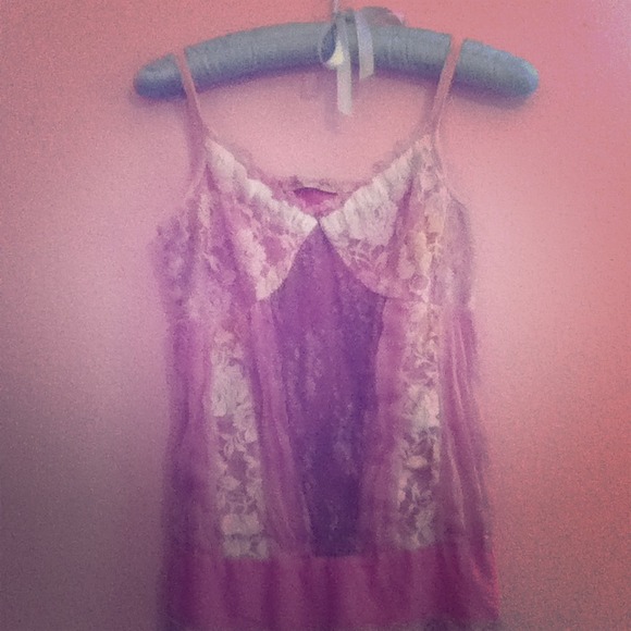 Unique Intricately Designed Pink Tank Top