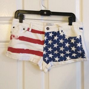 Forever 21 American flag shorts