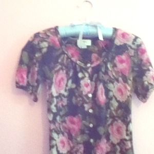 Anne Taylor Floral Cardigan