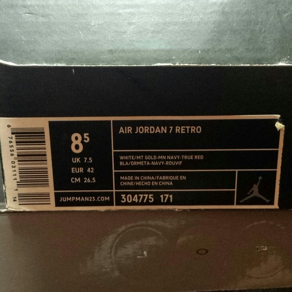 AIR JORDAN OLYMPIC 7S 2004 SIZE 8.5 - Picture 4 of 4