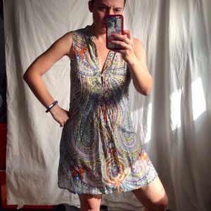 Perfect summer paisley tunic/dress