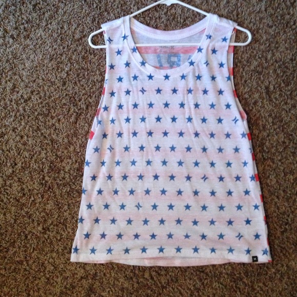 Hurley American flag muscle tee