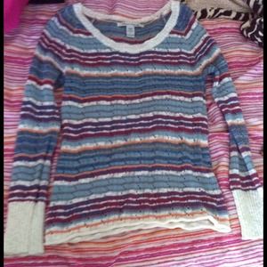 Colorful knitted sweater from Macy's