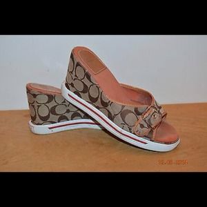 COACH logo WedgeSz 8.5 ALYSSA