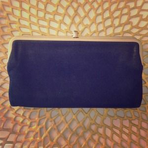 Black Leather Hobo International Lauren Wallet