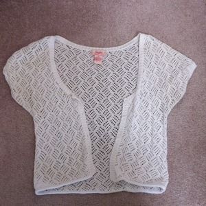 Dainty White Cap Sleeve Cardigan