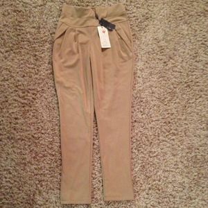 High waisted skinny kahkis