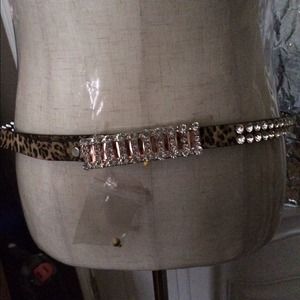 SALE TODAY New Animal Print/Rhinestone Belt! L!