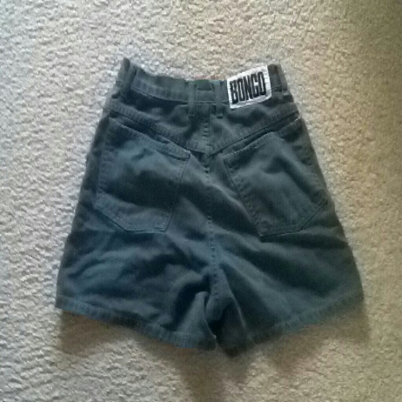 Dark green high-waisted shorts - Picture 2 of 2