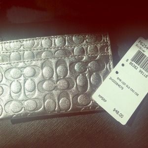 Silver Coach card holder