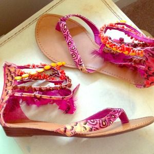 Sassy ankle wrap sandals!