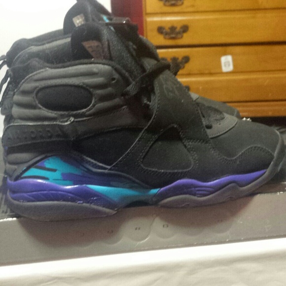 jordan aqua 8 size 7 newest air max neon color slocog aqua 8s size 7