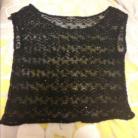 Express lace overlay top