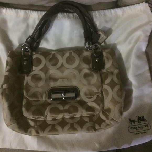 Authentic Coach pocketbook with wallet checkbook