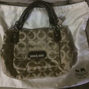 Authentic Coach pocketbook with wallet checkbook