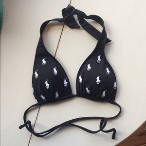 Ralph Lauren Polo black bikini top