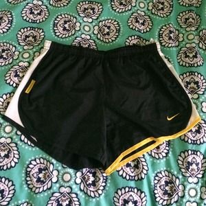 Nike Running Shorts (Black & Yellow)