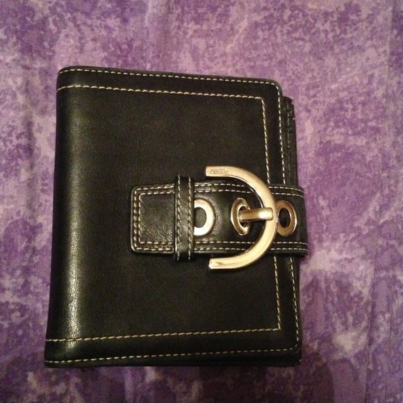 Authentic Coach black leather wallet
