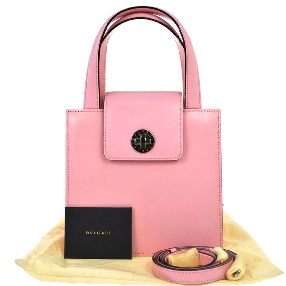 Authentic Bvlgari Baby Pink Mini Handbag