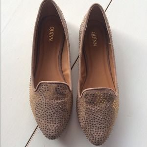 Embellished sparkle loafers