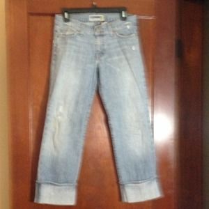 Old Navy Boyfriend Fit Ankle Cuffed Jeans