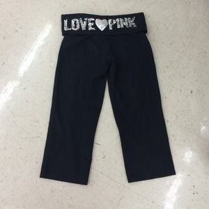 Victorias Secret crop yoga pants w/sequin