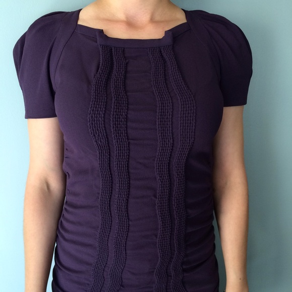Prada purple/eggplant color, tight fitting dress