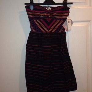 Strapless Roxy dress xs worn once