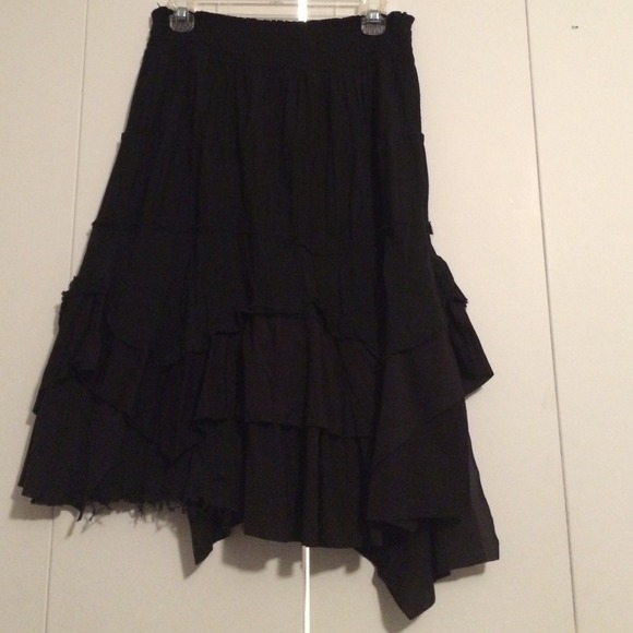 Tiered & Layered Black Skirt