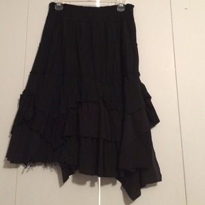 Tiered & Layered Black Skirt