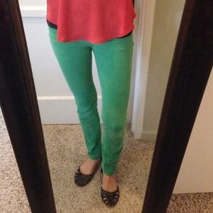 Kelly green pants