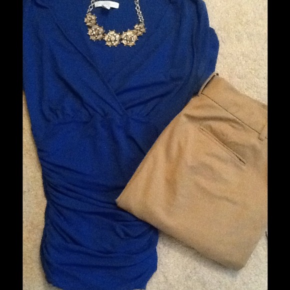 NEW Ruched wrap shirt!
