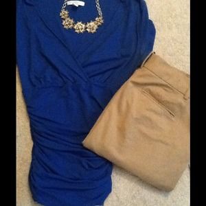 NEW Ruched wrap shirt!