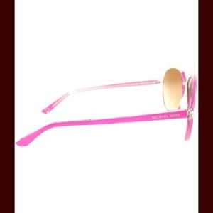 MK Women's Mirrored Pink Aviator Sunglasses