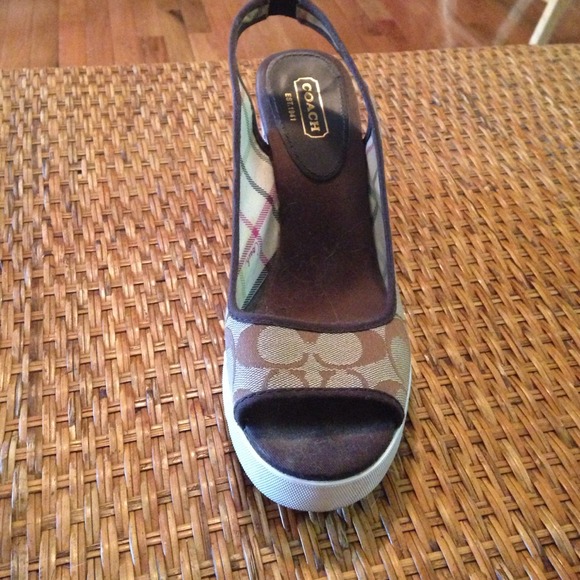 Coach wedge sandals