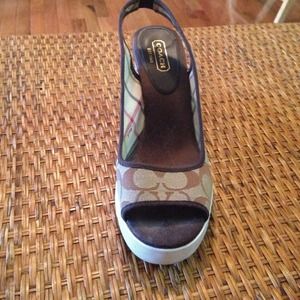 Coach wedge sandals