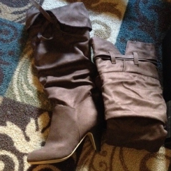 Brown stylish boots